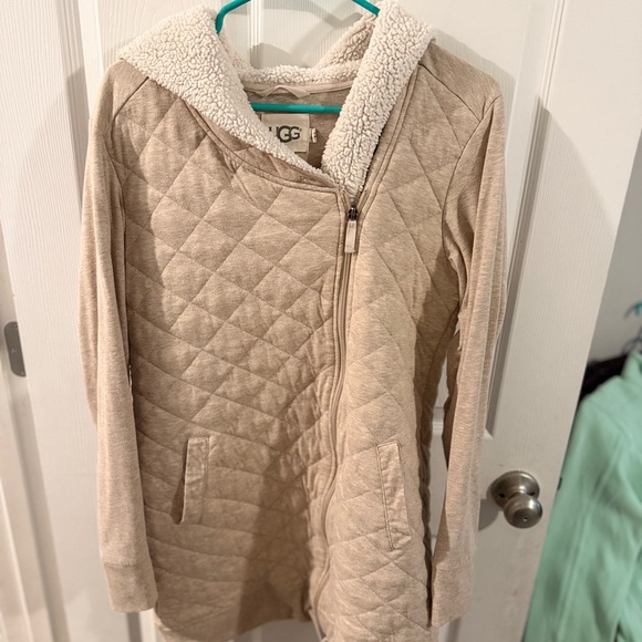 UGG Jackets & Blazers - UGG Kayla Quilted Hoodie Oatmeal Heather Color